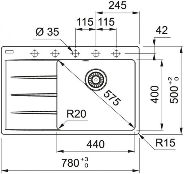 Franke ����� ������� Centro, ���������, ����� 114.0630.471 - �������� 2
