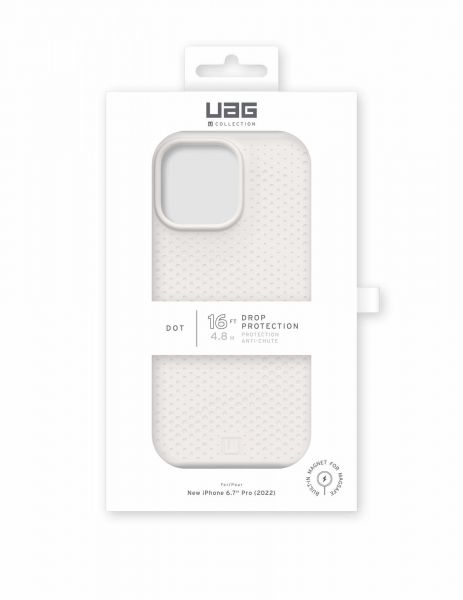  UAG [U]  Apple iPhone 14 Pro Max Dot Magsafe, Marshmallow 114083313535 -  10