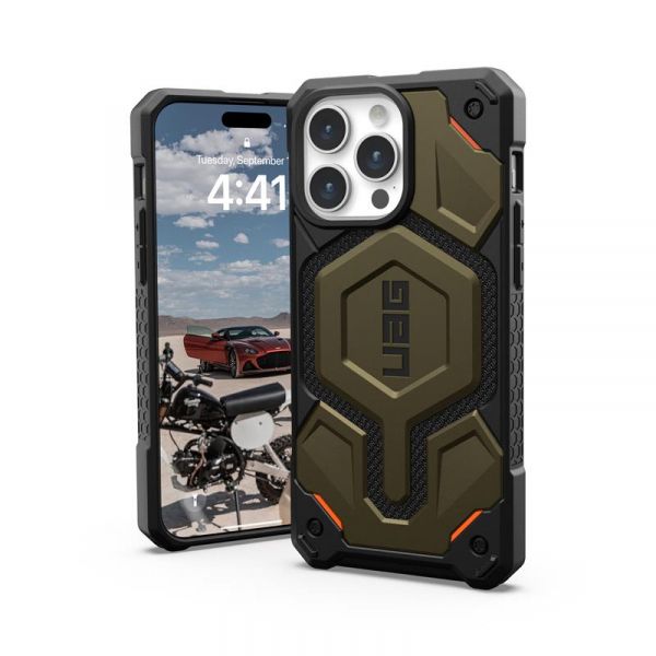 ����� UAG ��� Apple iPhone 15 Monarch Pro Magsafe, Kevlar Elemental Green 11422111397B - �������� 1