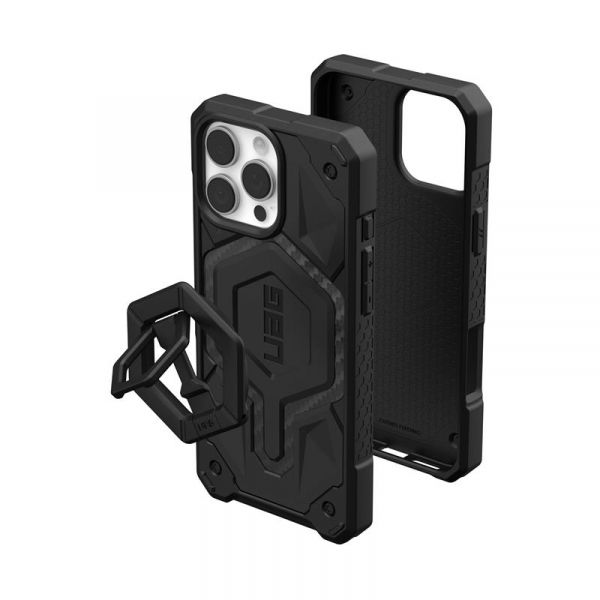 + - UAG  iPhone 16 Pro Max, Monarch Pro Magsafe, Carbon Fiber/Black Stand 1144571BV01 -  1