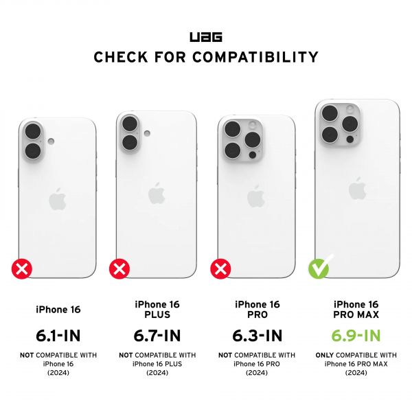 UAG ����� ��� iPhone 16 Pro Max, Pathfinder Clear Magsafe, Ash 114465113131 - �������� 7