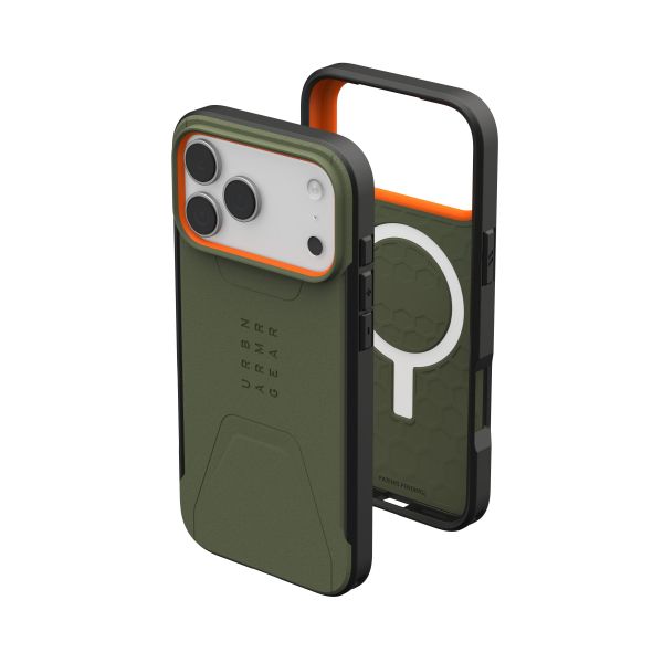 ����� UAG ��� iPhone 17 Pro Max, Civilian MagSafe, Olive/Orange 114546117297 - �������� 7