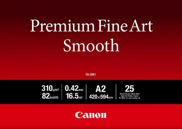  Canon A2 Premium Fine Art Paper Smooth, 25 1711C006 -  1