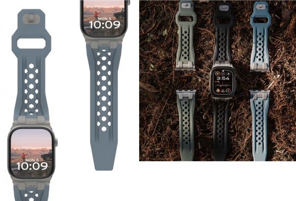 UAG ������� ��� Apple Watch Ultra 2/Ultra-49-45-44-42mm, Monarch, Cloud Blue/Titanium 194158114136 - �������� 1