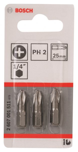 Bosch ���� Extra-Hart PH2, 25��, 3�� 2.607.001.511 - �������� 1