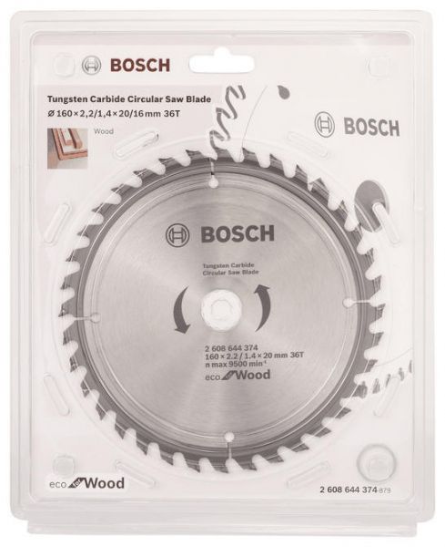 ������� ���� Bosch Eco for Wood 160x2.2x20-36T 2.608.644.374 - �������� 2