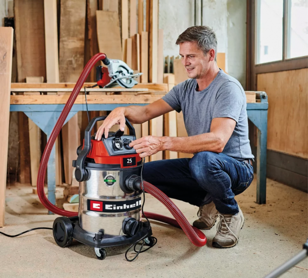 ������� ���������������� Einhell TE-VC 2580 SACL 1100�� 200���� ��������� 25� 230�/2200�� �������/����� ������ 6.9�� 2347435 - �������� 12