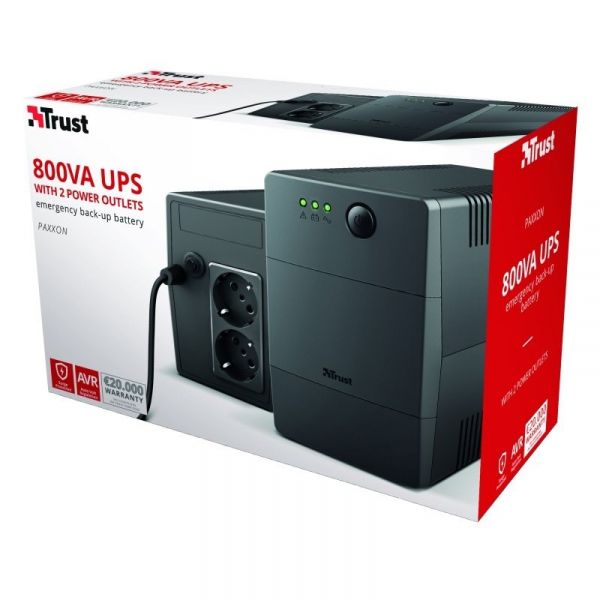 Trust ������� ������������� �������� Maxxon 800VA UPS with 2 standard wall power outlets BLACK 23503_TRUST - �������� 5