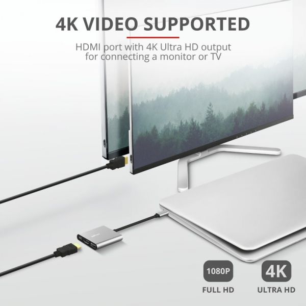 ��� Trust Dalyx 3-in-1 USB-� > USB-� 3.2/USB-�/HDMI, �������, 0.1�, ������ 23772_TRUST - �������� 10