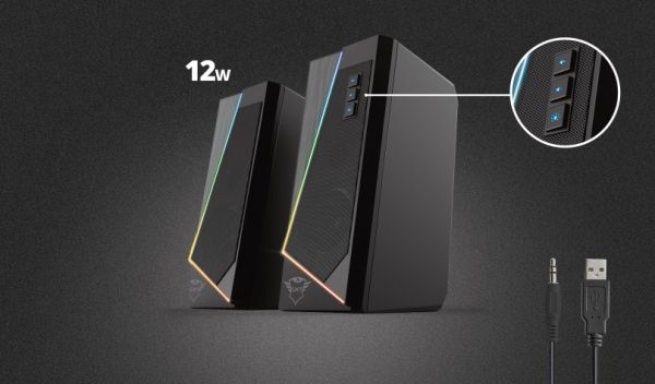 ������������ ������� (�������) Trust 2.0 GXT 609 Zoxa RGB Black 24070_TRUST - �������� 3