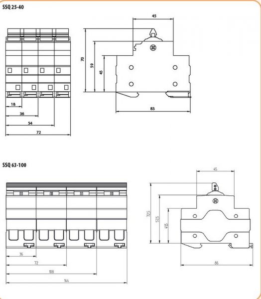 ��������� ������������ ETI, SSQ 263 "1-0-2", 2p 63A 2421426 - �������� 3