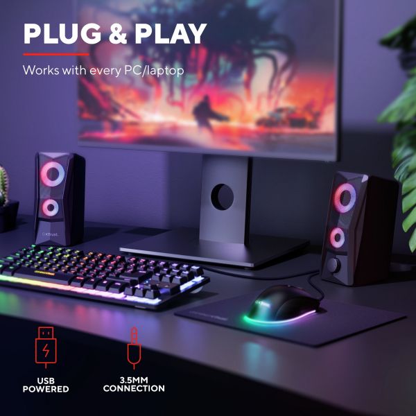 ��������� ������� Trust GXT 606 Javv 2.0, USB/AUX, RGB, ������ 25108_TRUST - �������� 11