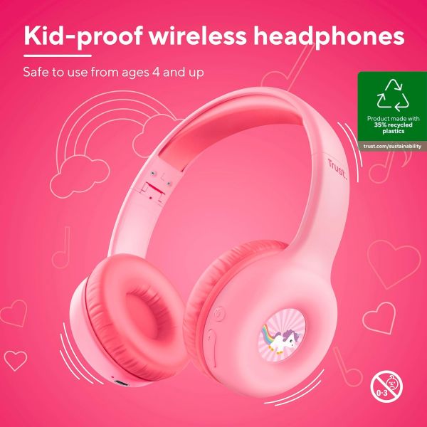 ��������� On-ear Trust Nouna Kids, Wireless, Mic, ������� 25274_TRUST - �������� 2