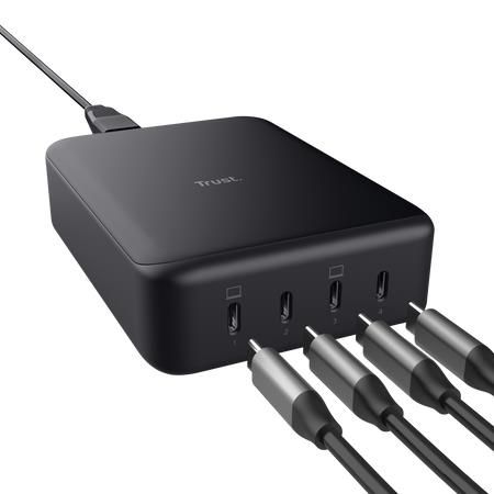 �������� ���������� ������� Trust Maxo 240��,GaN, 4xUSB-C,PD, ������ 25413_TRUST - �������� 1