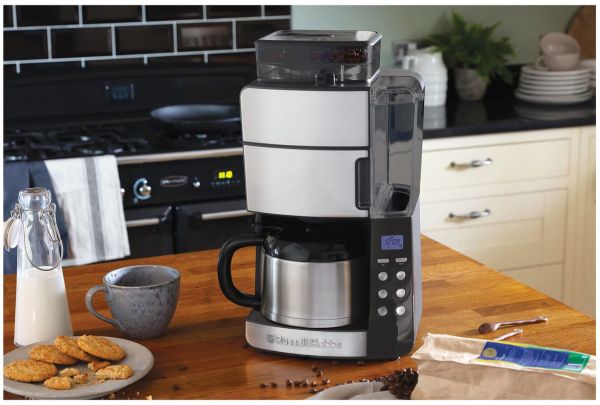 ��������� Russell Hobbs ���������  Grind and Brew, 1�, �������, LED-�������, �����-������ 25620-56 - �������� 2