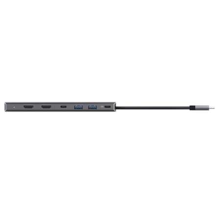 ������� Trust Dalyx 7in1 USB-C> 2xUSB-� 3.2/2xUSB-�/2xHDMI/Display Port, �������, 0.16�, ѳ��� 25661_TRUST - �������� 5