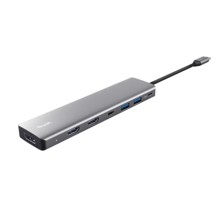 ������� Trust Dalyx 7in1 USB-C> 2xUSB-� 3.2/2xUSB-�/2xHDMI/Display Port, �������, 0.16�, ѳ��� 25661_TRUST - �������� 3