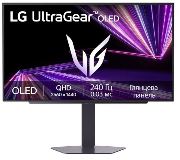 ������� LG 27" 27GX704A-B 2xHDMI, DP, USB, OLED, 2560x1440, 240Hz, 0.03ms, DCI-P3 98.5%, G-SYNC, FreeSync, Pivot, HDR400 27GX704A-B - �������� 1