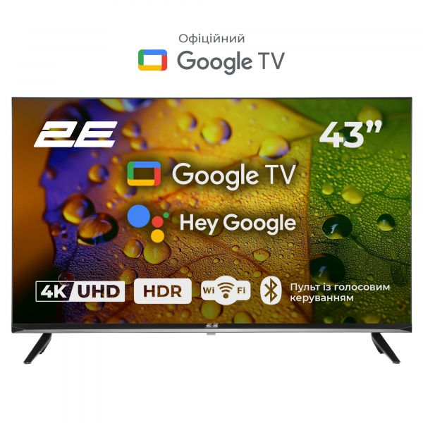 ��������� 43" 2E LED 4K 60Hz Smart Google TV Black 2E-43A07KU - �������� 1