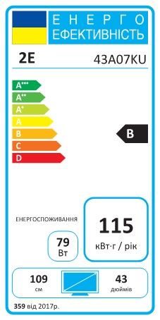 ��������� 43" 2E LED 4K 60Hz Smart Google TV Black 2E-43A07KU - �������� 12