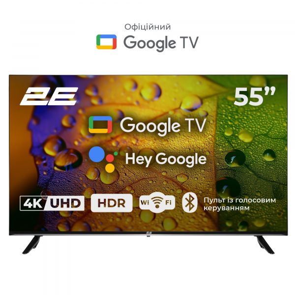 ��������� 55" 2E LED 4K 60Hz Smart Google TV Black 2E-55A07K - �������� 1