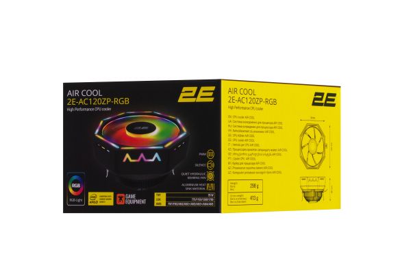 ������������ ����� 2E Gaming Air Cool AC120ZP-RGB, LGA1700, 1200, 115X, 775, AM5, AM4, AM3, AM3+, AM2, AM2+, FM2, FM1, 4pin RGB, TDP 95W 2E-AC120ZP-RGB - �������� 8