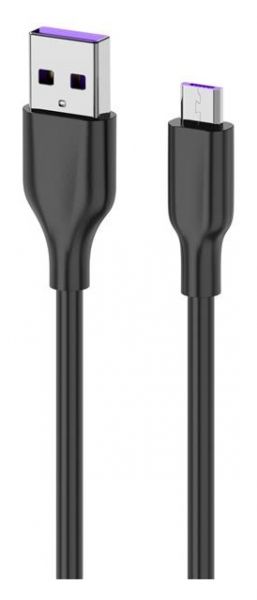 2E  USB-A - microUSB Glow 1m black 2E-CCAM-BL -  1