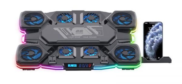 ��������� ��� �������� �� 17.3" 2E GAMING CPG-012, Black, 4x7 �� / 2x6 �� / 2x5 �� �����������, RGB-��������� (10 �������), 1xType-C, 7-����������� ����������� ������,  LCD �������, 422�310�40 ��, 1.25 �� (2E-CPG-012) - �������� 1