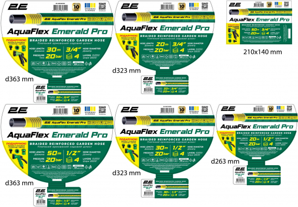 ����� ������� 2� AquaFlex Emerald Pro 1/2" 30� 4 ���� 20��� -10�+60�C �������� 2 ��������� ������� 2E-GHE12ED30 - �������� 2