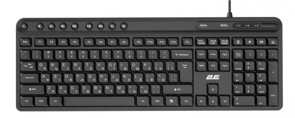 ���������� ���������� 2E KS1100 104key, 2xUSB HUB, USB-A, EN/UK, ������ 2E-KS1100UB_UA - �������� 1