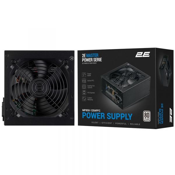���� �������� 2E Master Power  (850W), >80%, 80+ White, 120��, 1xMB 24pin(20+4), 1xCPU 8pin(4+4), 3xMolex, 5xSATA, 4xPCIe 8pin(6+2) 2E-MP850-120APFC - �������� 1