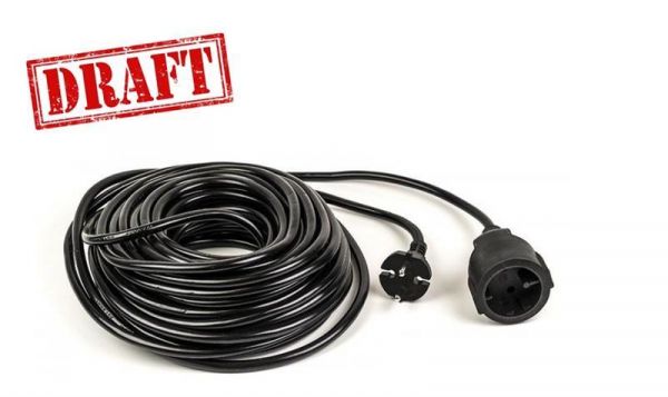 2E ��������� ���������� 1XSchuko, 3G*1.5��, 20�, black 2E-PC315M20 - �������� 1