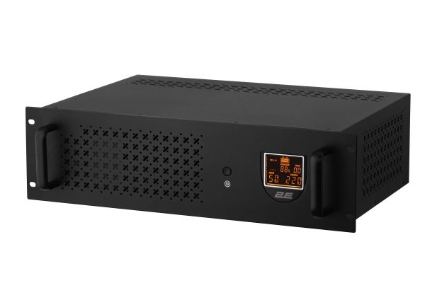 ��� 2E RE1500, 1500VA/900W, RM 3U, LCD, USB, 3xSchuko 2E-RE1500 - �������� 1