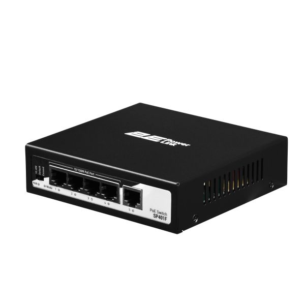 ���������� 2E PowerLink SP401F 5xFE (4xPoE, 1xUplink), 55��, ������������� 2E-SP401F-2 - �������� 1