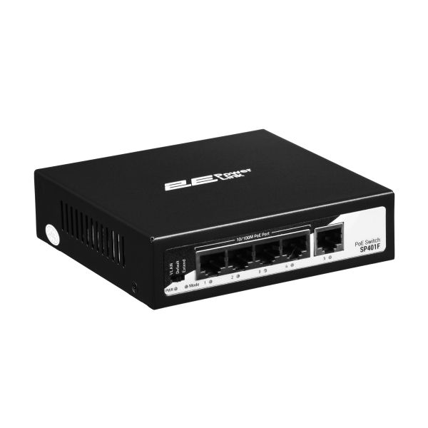 ���������� 2E PowerLink SP401F 5xFE (4xPoE, 1xUplink), 55��, ������������� 2E-SP401F-2 - �������� 2