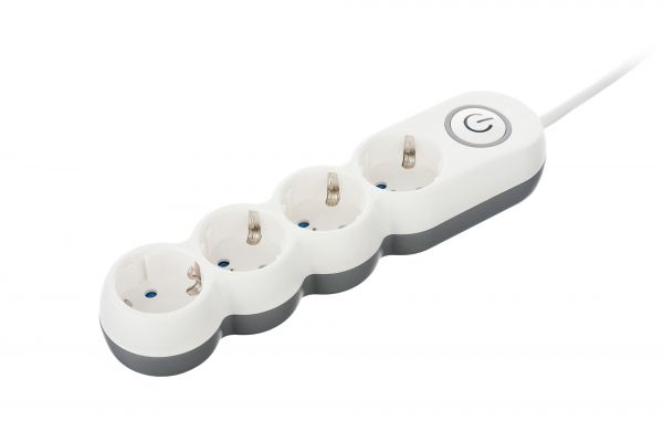 2E ��������� ���������� Plus 4XSchuko � ��������� 3G1.0*3M, white 2E-U04VESM3W - �������� 3