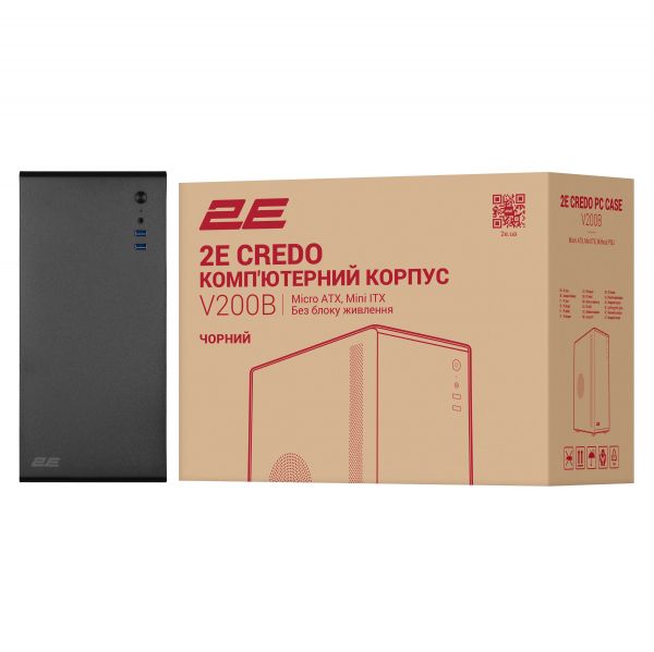 ������ 2E Credo V200B ��� ��, 2xUSB3.0, 1x80��, VGA 250��, mATX, ������ 2E-V200B - �������� 10