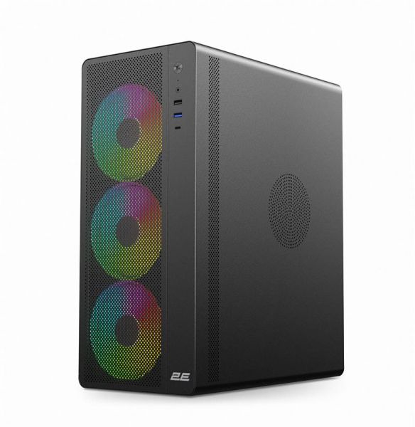  2E GAMING Credo Plus V510B  , 1xUSB3.0, 1 USB 2.0, 1xUSB Type-C, RGB Rainbow, VGA 310, TG Side Panel, ATX,  2E-V510B -  1