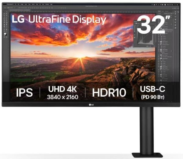 ������� LG 31.5" 32UN880K-B 2xHDMI, DP, USB-�, MM, IPS, 3840x2160, DCI-P3 95%, Pivot, HDR10 32UN880K-B - �������� 1