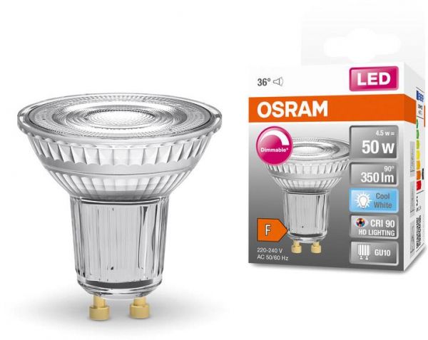 ����� OSRAM LED GU10 4.5�� 4000� 350�� PAR1650 ����������� STAR 4058075798120 - �������� 1