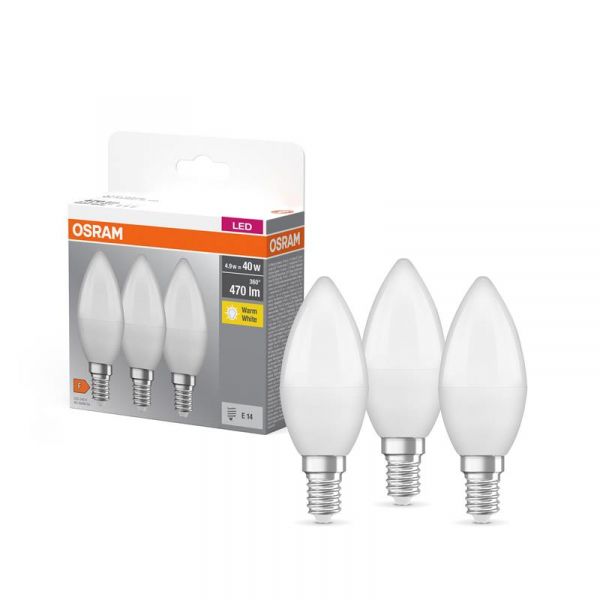����� ���� 3�� OSRAM LED E14 4.9�� 2700� 470�� B40 4099854047091 - �������� 1