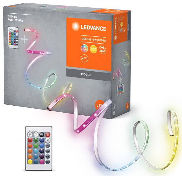 ����� ������������ LEDVANCE FLEX 14W, 1300Lm, 5M RGB 3000K RC 4099854095443 - �������� 1
