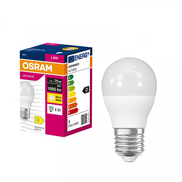 ����� OSRAM LED VALUE CLASSIC P E27 7�� 3000K 1055�� 4099854546761 - �������� 1