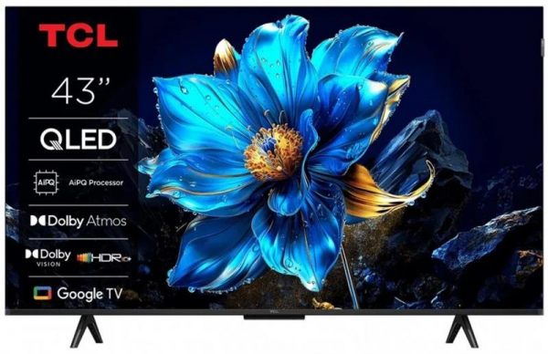 ��������� 43" TCL QLED 4K 60Hz Smart Google TV Black 43T69C - �������� 1