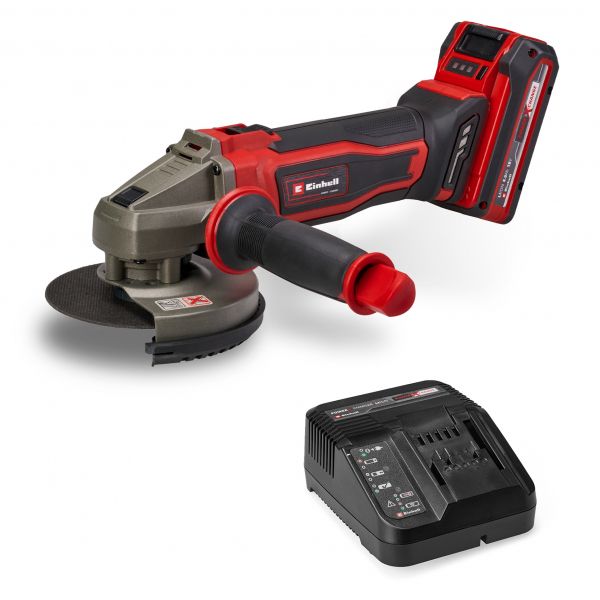 ���������� ������� �������������� Einhell TE-AG 18/125-2 Li 1x4.0 Ah, PXC, 18�, ����������� 4 ��, 125 ��, 8500 ��/���, 2.32 �� 4431190 - �������� 1
