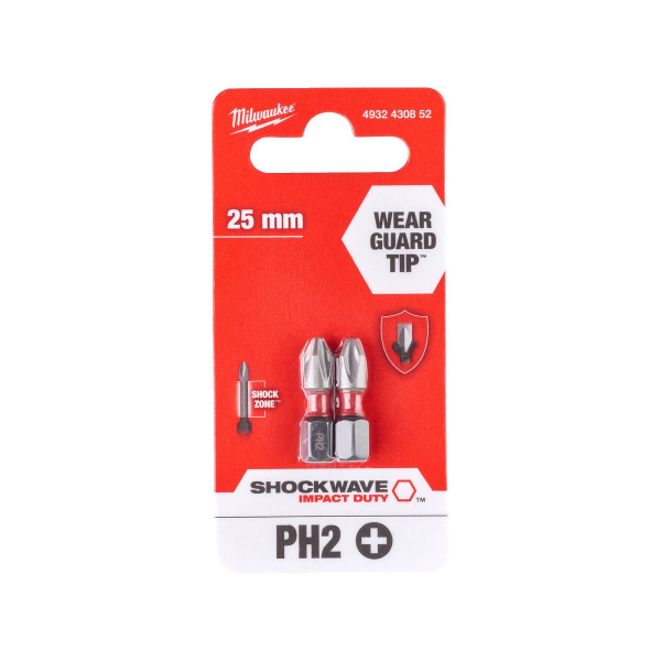 ���� Milwaukee Shockwave, ����� 2��, PH2�25�� 4932430852 - �������� 2