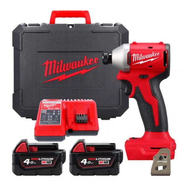 ��������� ������� �������������� Milwaukee M18 BLIDRC-402C 18� ��� 2�4����� 0-3600����� 190�� �� M12-18C ���� 1.3�� 4933492840 - �������� 1