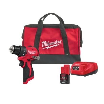 ����������-����� �������������� Milwaukee M12 BLDDRC-201BRF 12� 2����� 40�� 0-1700��/��� �� �12 ����� 0.98�� 4933500773 - �������� 1