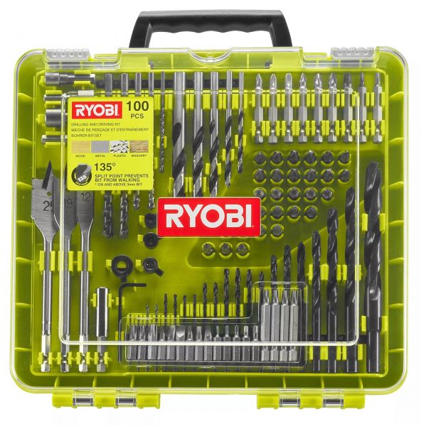 ����� ��� � ����� Ryobi RAKDD100, 100 �� (32 ������ + 68 ��� � �������) 5132004666 - �������� 1
