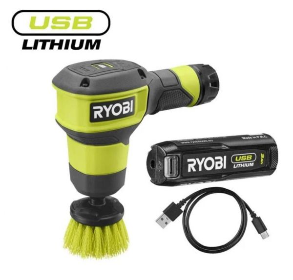 ����� Ryobi RSCR4-120G �������������� 4� USB Lithium, ��� 1�2��, d 5��, 300��/���, IPX7, 0.55�� 5133006183 - �������� 1